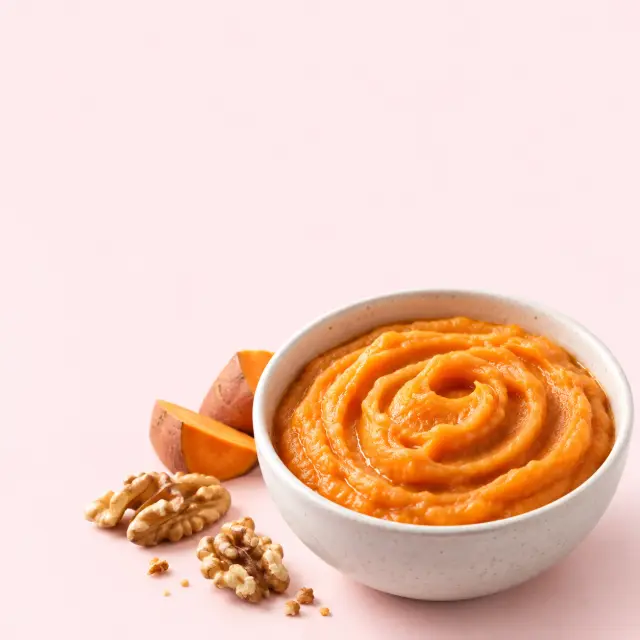 Sweet potato puree and nourishing ingredients